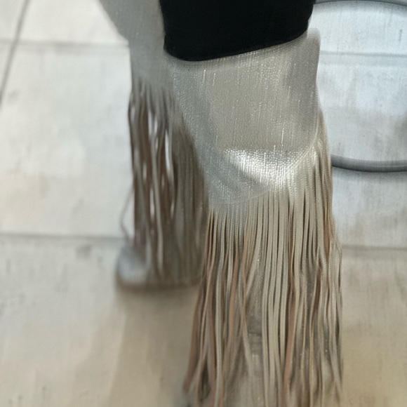 Beautiful swarkowski over the calf boots 4 inch heel 91/2 wide - Picture 13 of 15